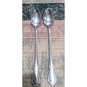 2 Oneida CHATEAU Infant Feeding Spoons 5 1/2" Baby Child Stainless Flatware